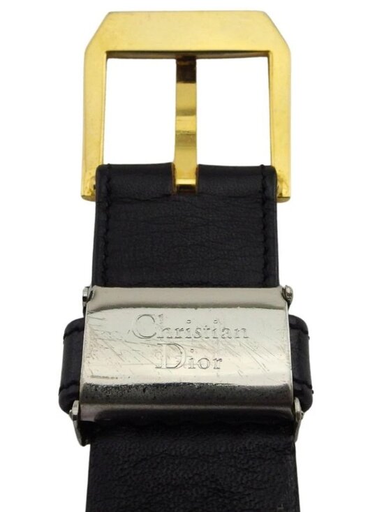 Dior belt Black x silver Women Authentic secondhand